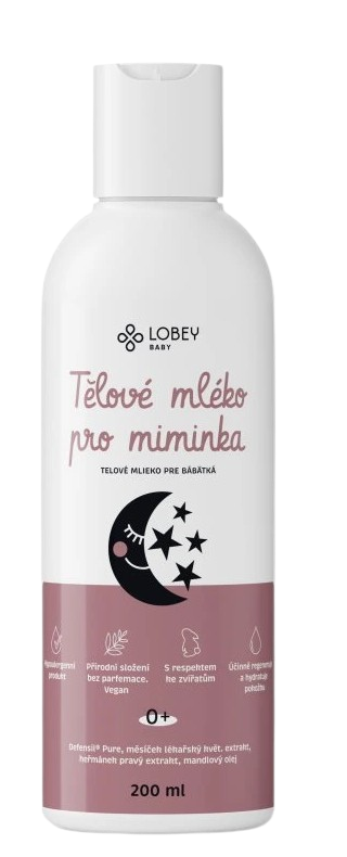 Lobey Tělové mléko pro miminka 200 ml