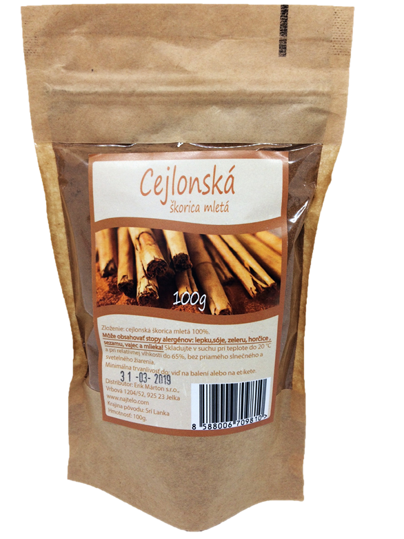 NAJTELO Cejlónska škorica mletá 100 g kúpite na Pilulka.sk