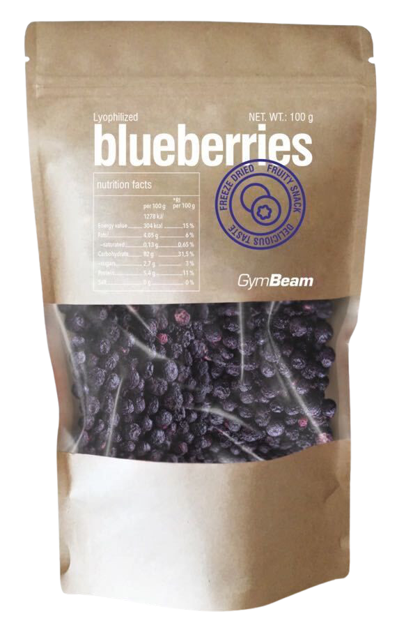 GYMBEAM Lyofilizované čučoriedky 100 g