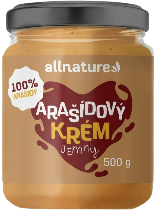 Allnature Arašidové maslo jemné 500 g