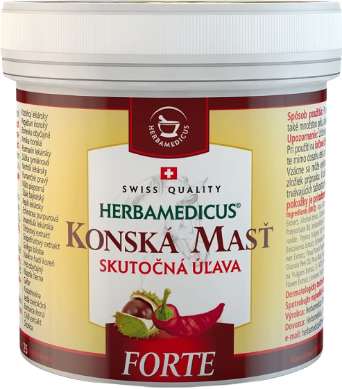 HERBAMEDICUS Konská masť forte hrejivá 24 x 250 ml