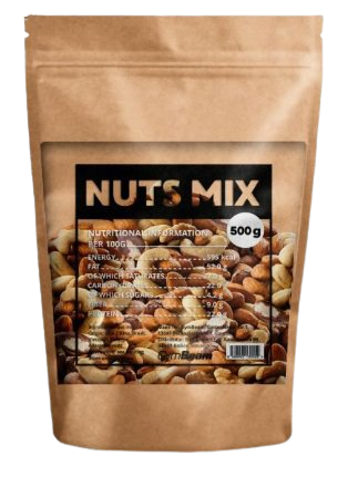 GymBeam Nutmix zmes orechov natural 500 g