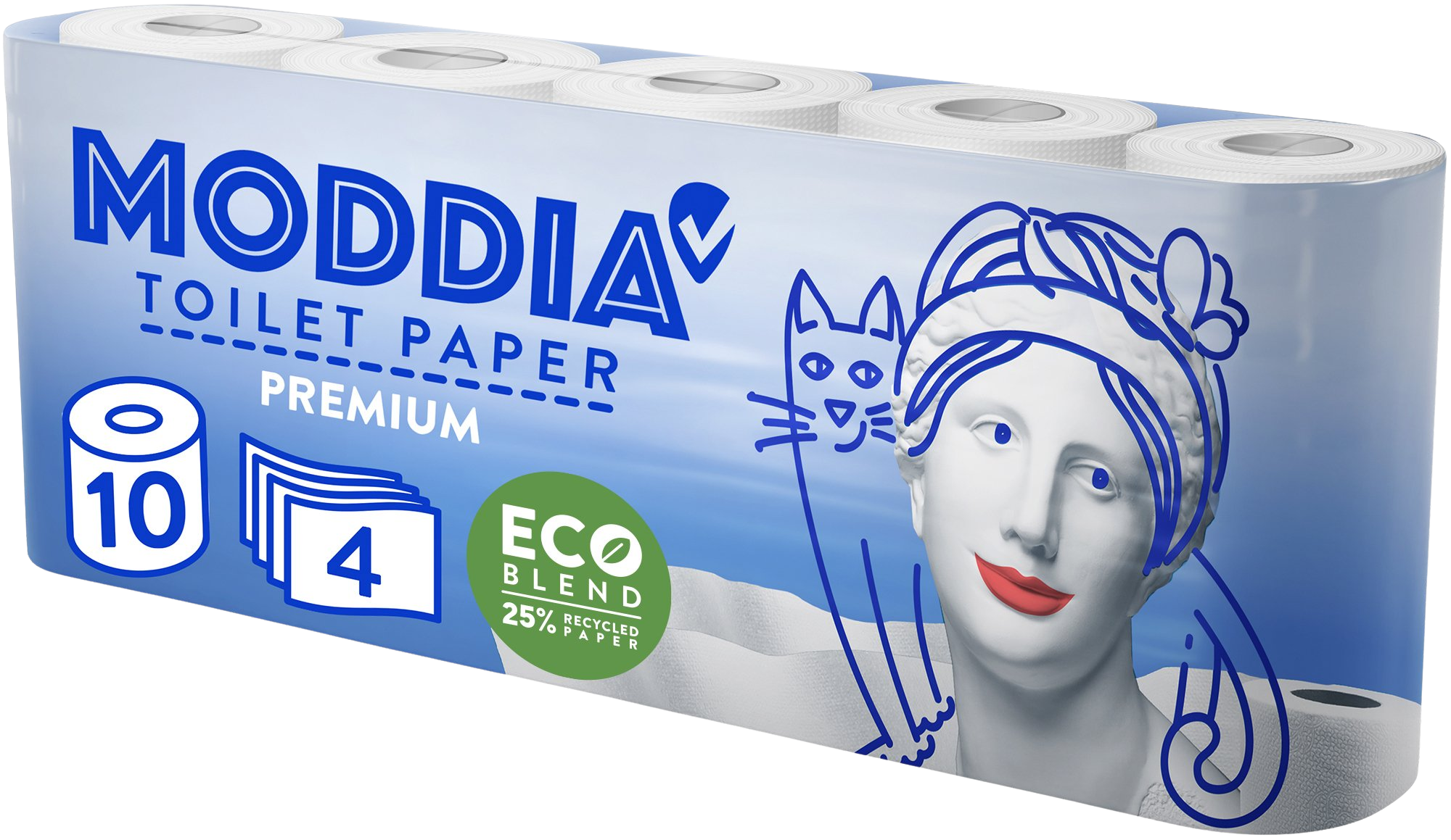 MODDIA Toaletní papír 4vrstvý 10 ks