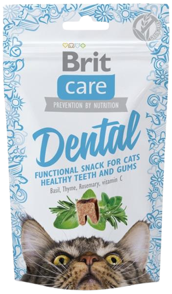 BRIT Care Snack Dental z morčacieho mäsa pre mačky 50 g