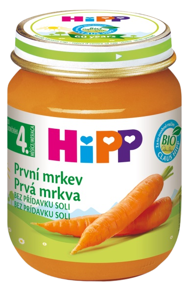 HiPP Príkrm zeleninový BIO Prvá mrkva 125 g