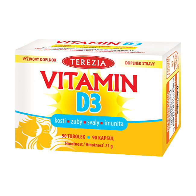 Terezia Vitamin D3 1000 IU 90 kapsúl