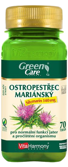 VitaHarmony Pestrec Mariánsky - Silymarín 140 mg 70 tobolek