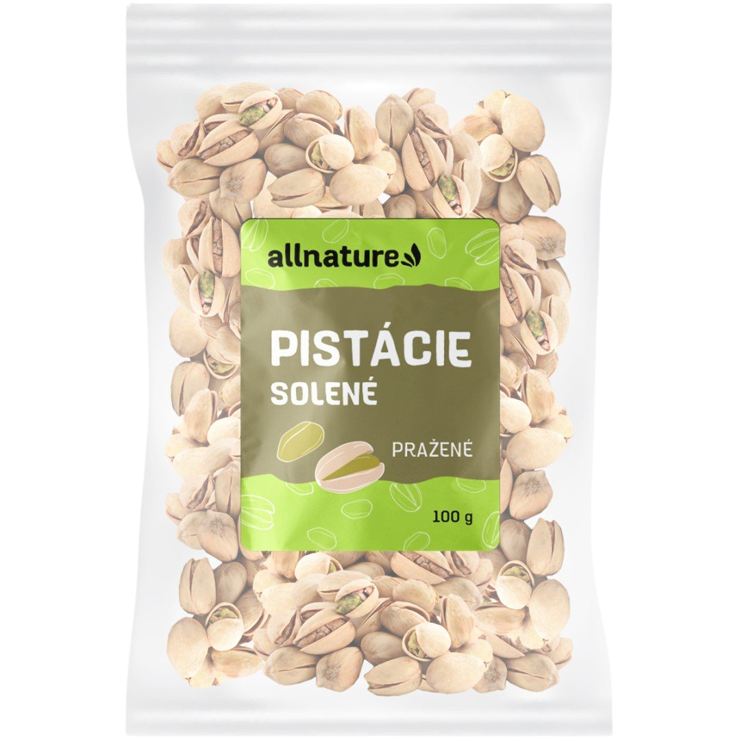 Allnature Pistácie pražené solené orechy pražené solené 100 g