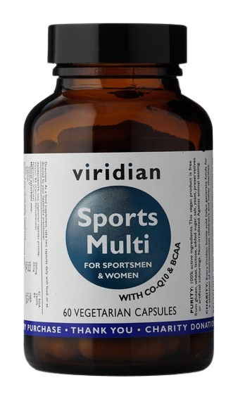 Viridian Nutrition Multivitamin Sports Formula komplexný multivitamín s minerálmi pre športovcov 60 cps