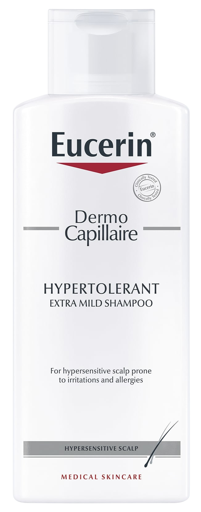 EUCERIN DermoCapillaire Hypertolerantný šampón na citlivú a alergickú pokožku 250 ml