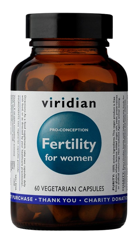 Viridian Nutrition High Potency Fertility for Women vegetariánske kapsuly na podporu plodnosti 60 cps