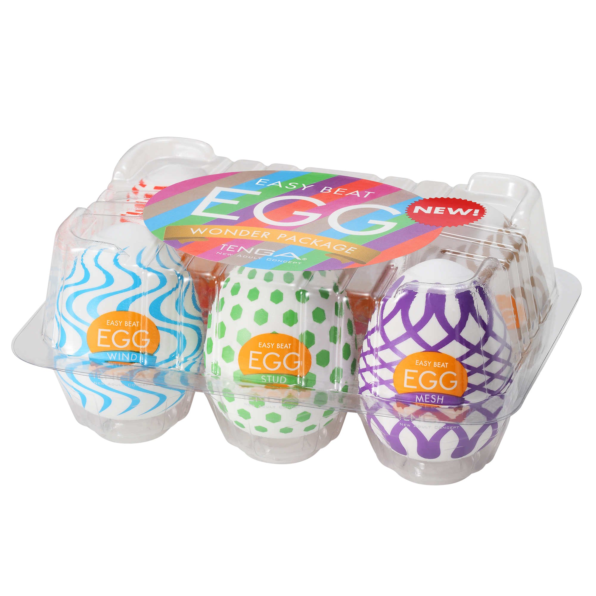 Tenga Egg Variety Pack súprava masturbátorov Wonder 6 ks
