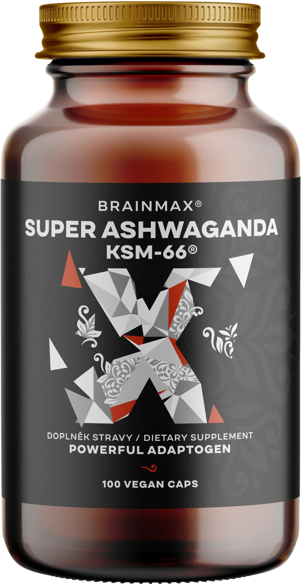 BRAINMAX Super BIO Ašvaganda extrakt KSM-66® 100 kapslí koupíte na Pilulka.cz