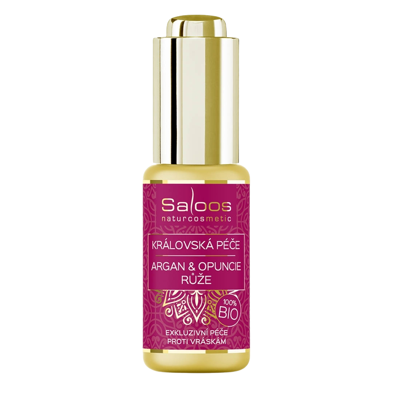 SALOOS Kráľovská starostlivosť Argan&Opuncia + Ruža BIO 20 ml