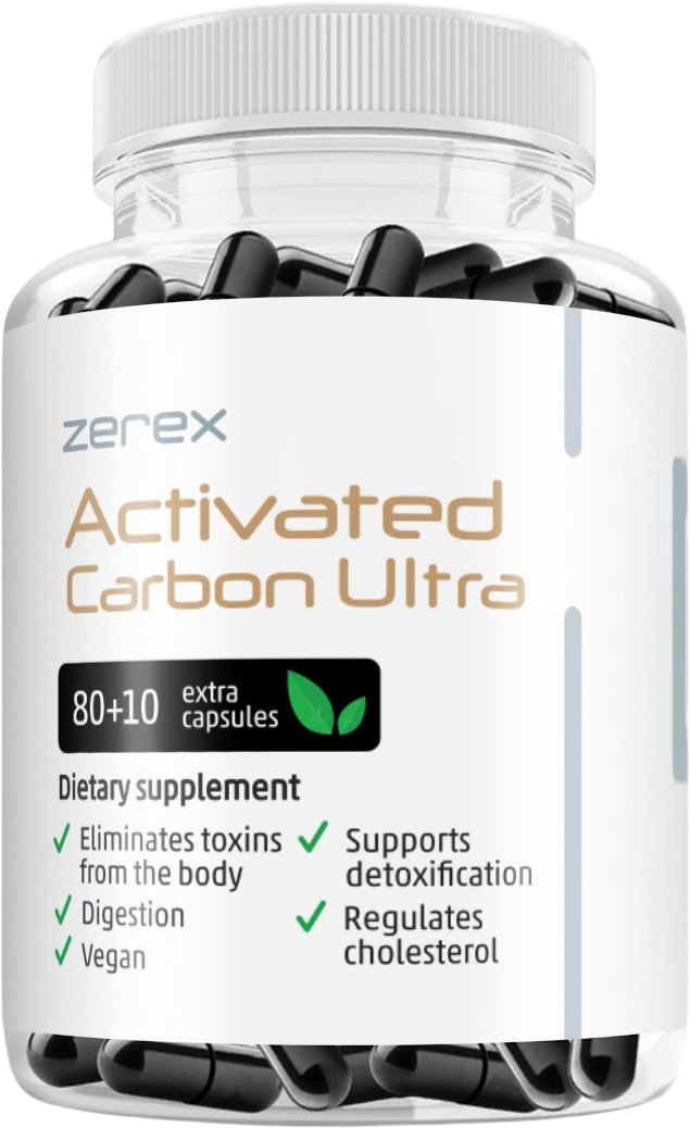 Zerex Aktivní uhlí - ochrana před toxiny 90 kapslí