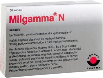 MILGAMMA N trojkombinacia vitaminov 50 kapsúl kúpite na Pilulka.sk