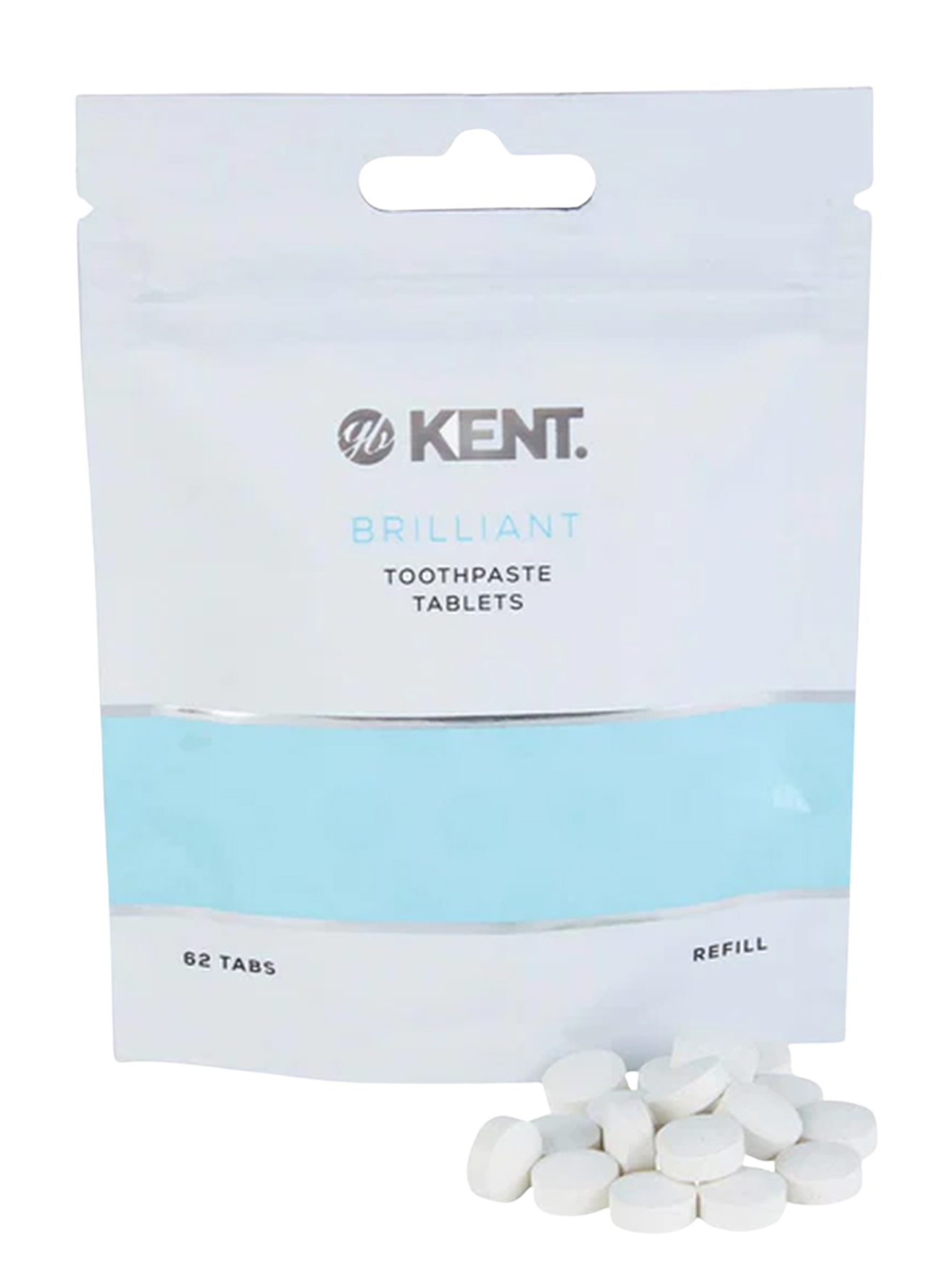 GB KENT & SONS PLC Náhradní, cestovní balení zubních tablet 62 ks