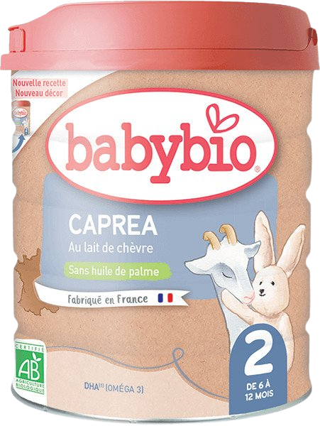 BABYBIO Caprea 2 pokračovacie plnotučné kozie dojčenské mlieko od 6 - 12 mesiaca 800 g BIO
