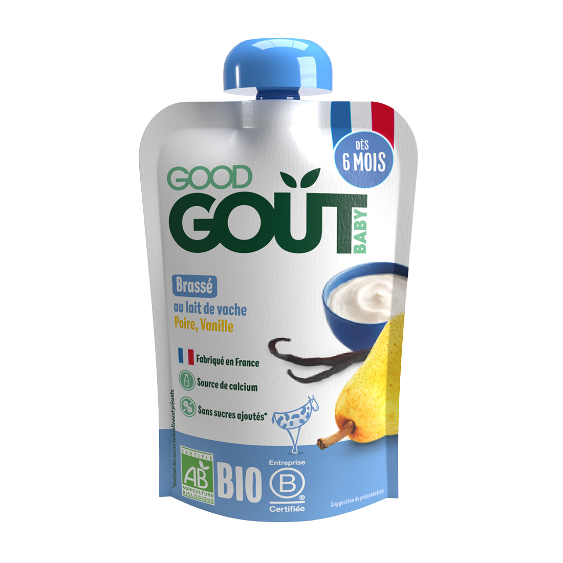 GOOD GOUT Vanilkový dezert s hruškou 6m + BIO 90 g