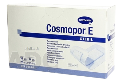 COSMOPOR Rýchloobväz E sterilný 10 x 6 cm 25 kusov kúpite na Pilulka.sk