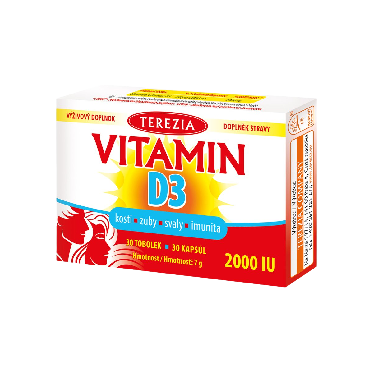 TEREZIA VITAMÍN D3 2000 IU 30ks kúpite na Pilulka.sk
