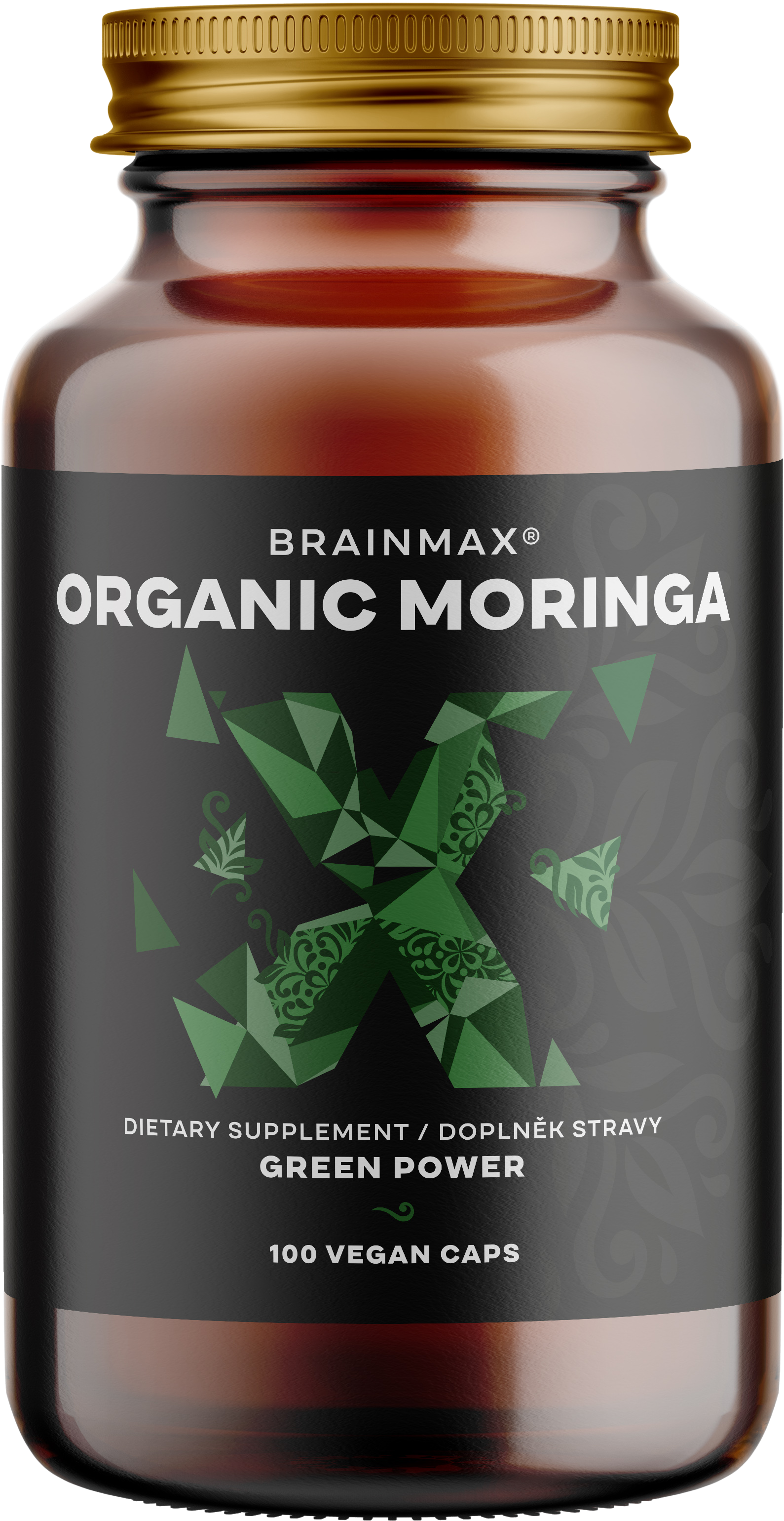 BRAINMAX Organic Moringa 100 kapslí