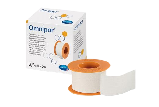 HARTMANN OMNIPOR náplasť fixačná z bieleho netkaného textilu 2,5 cm x 5 m kúpite na Pilulka.sk