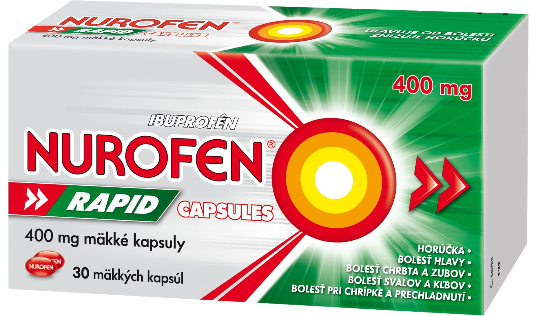 NUROFEN Rapid 400 mg 30 kapsúl