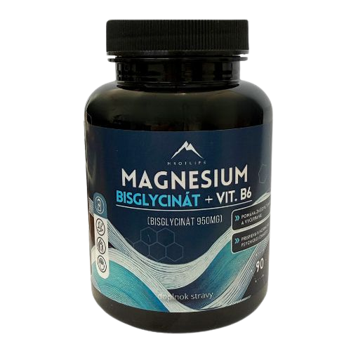 HROTLIFE Magnesium bisglycinát + vitamín B6 90 kapslí