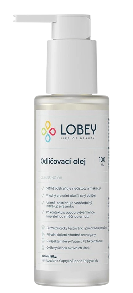 Fotografie Lobey Odličovací olej 100 ml