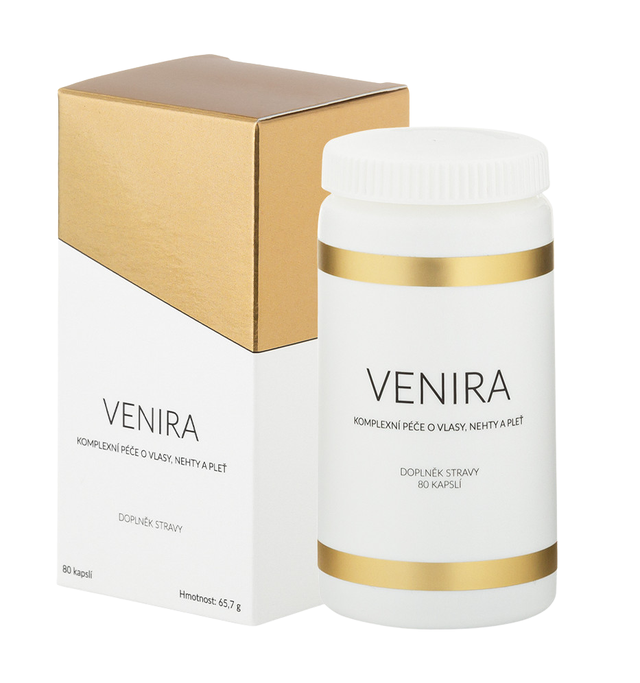 VENIRA Starostlivosť o vlasy, nechty a pleť 40 denná kúra 80 kapsúl