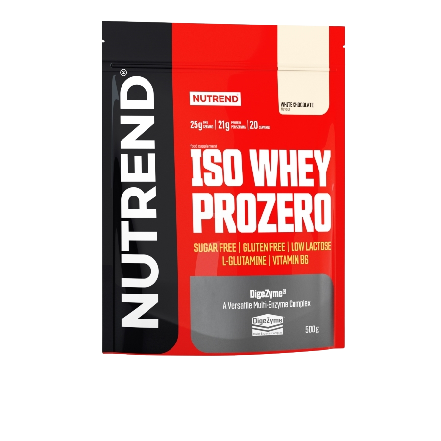 NUTREND Iso Whey Prozero biela čokoláda 500 g
