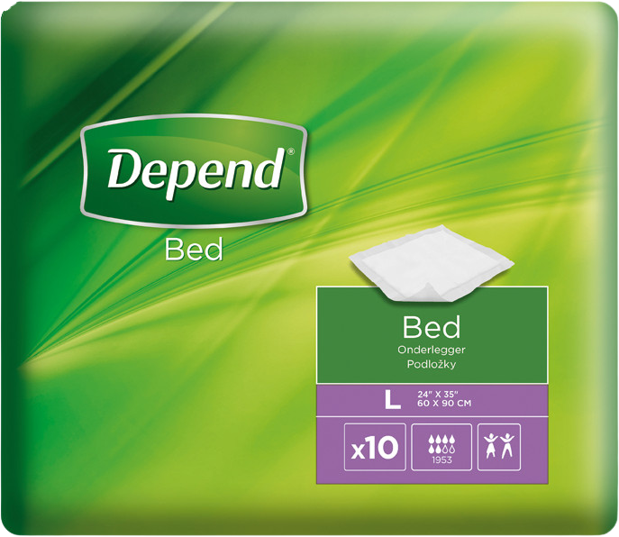 DEPEND Podložka large 60 x 90 cm podložka absorbčná 10 ks