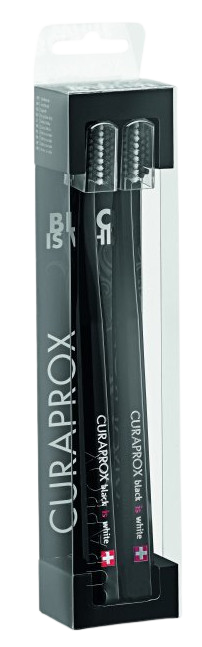 CURAPROX CS Ultra Soft 5460 duo pack Black is White edition zubné kefky 2 kusy kúpite na Pilulka.sk