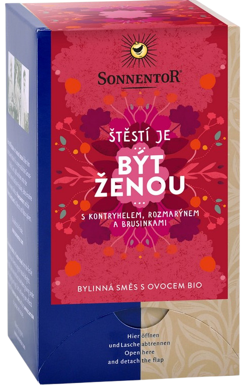 SONNENTOR Bio bylinná zmes s ovocím Byť ženou vrecúška 18 x 1.7 g