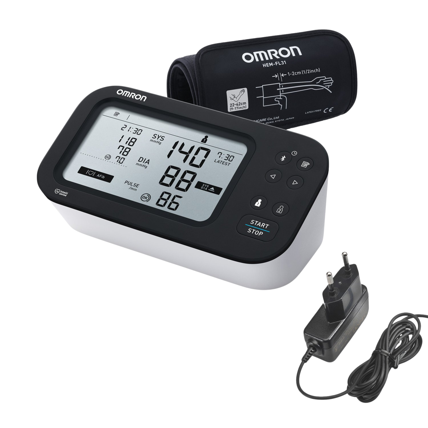 OMRON M7 Intelli IT AFib +síť.zdroj (SET), 5let záruka - tonometr