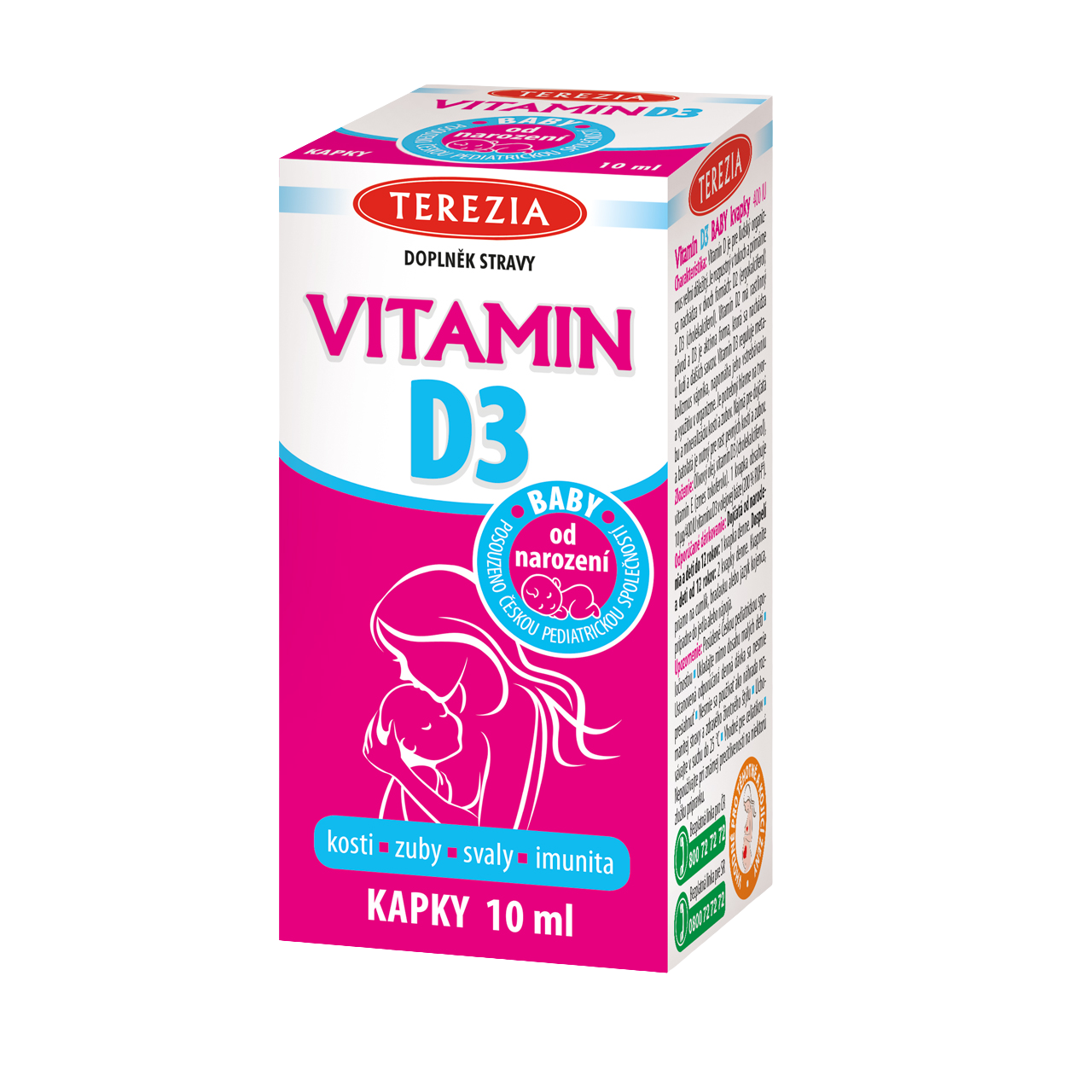 TEREZIA Vitamín D3 Baby kvapky od 1. mesiaca 10 ml kúpite na Pilulka.sk