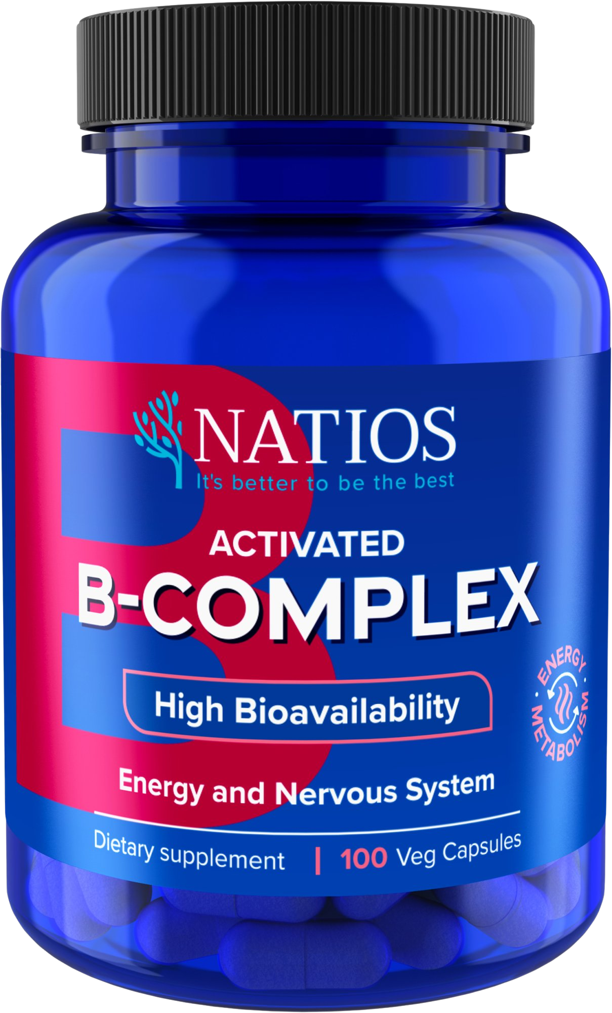 NATIOS Activated B-Complex 100 kapslí