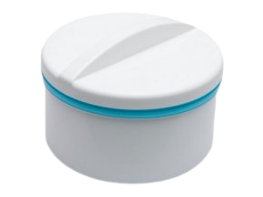 OBZOR Box na zubnú náhradu bílá/modrá