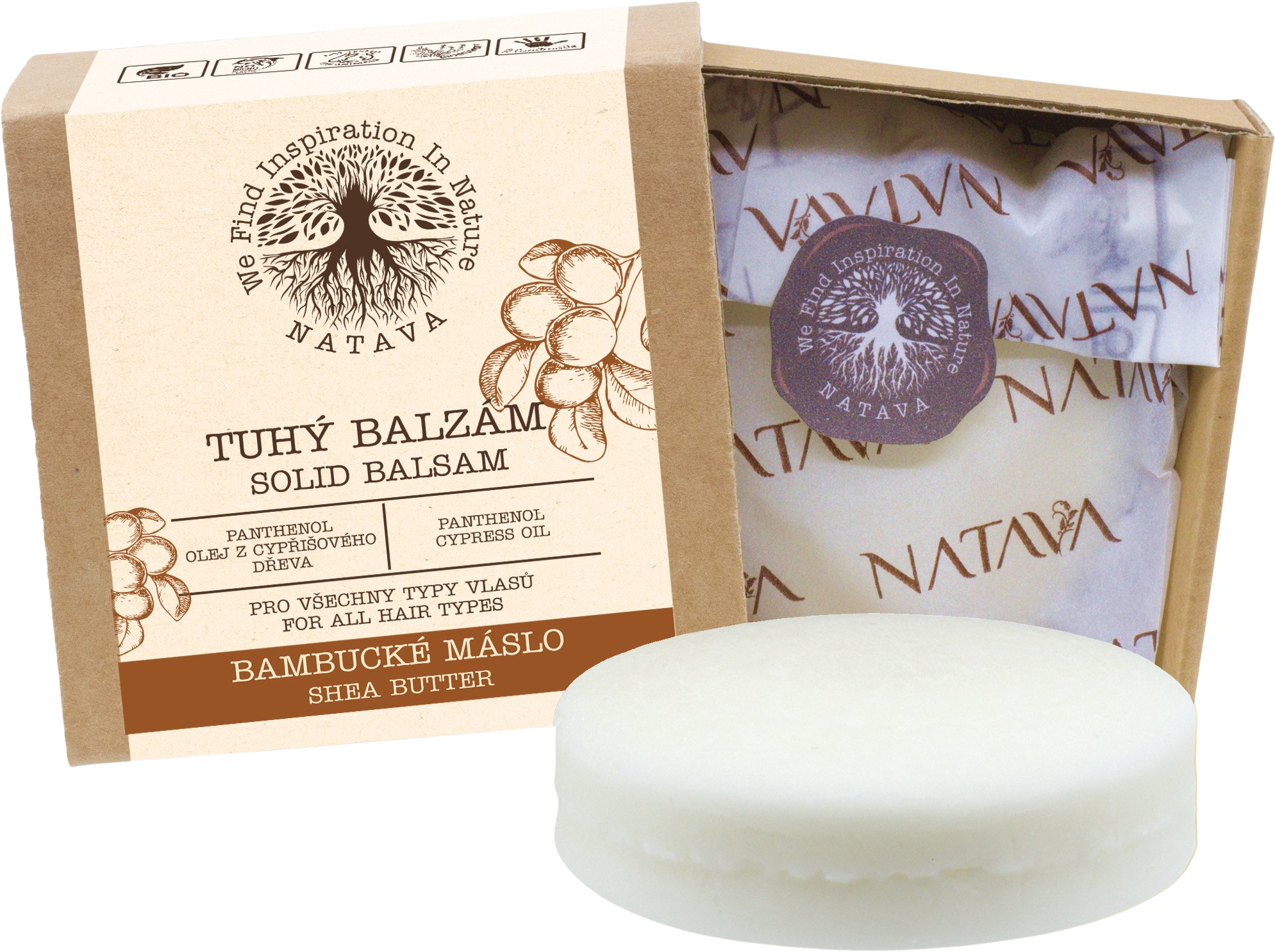 NATAVA Tuhý balzam - Bambucké maslo 75 g