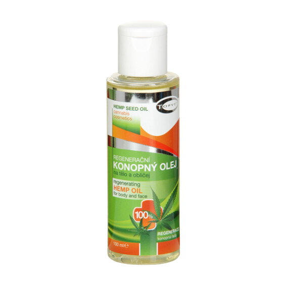 TOPVET Regeneračný konopný olej 100% 100 ml