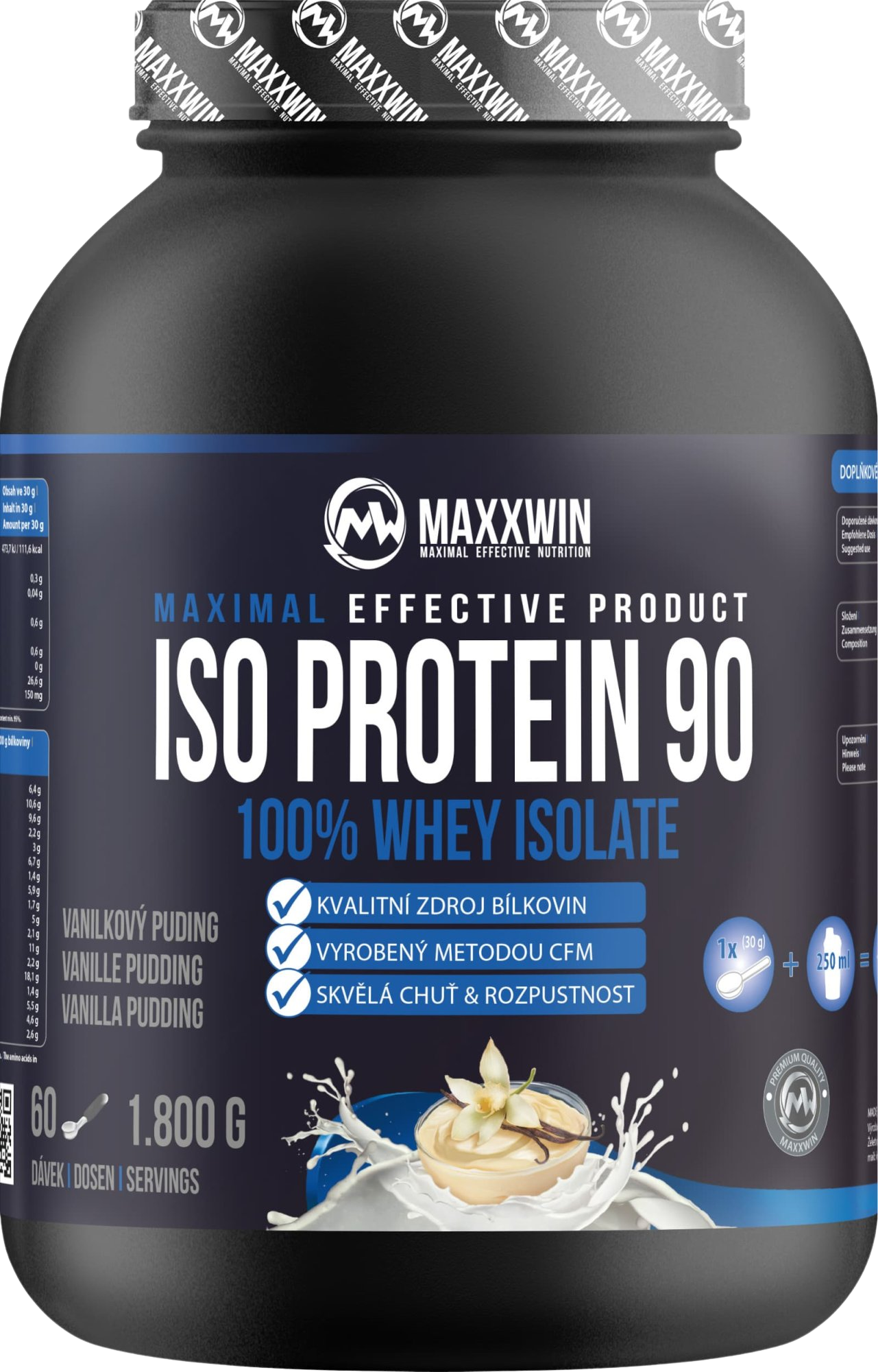 MAXXWIN ISO Protein 90 Vanilka 1800 g