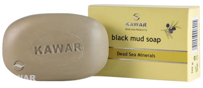 KAWAR Mydlo s obsahom čierneho bahna z Mŕtveho mora 120 g