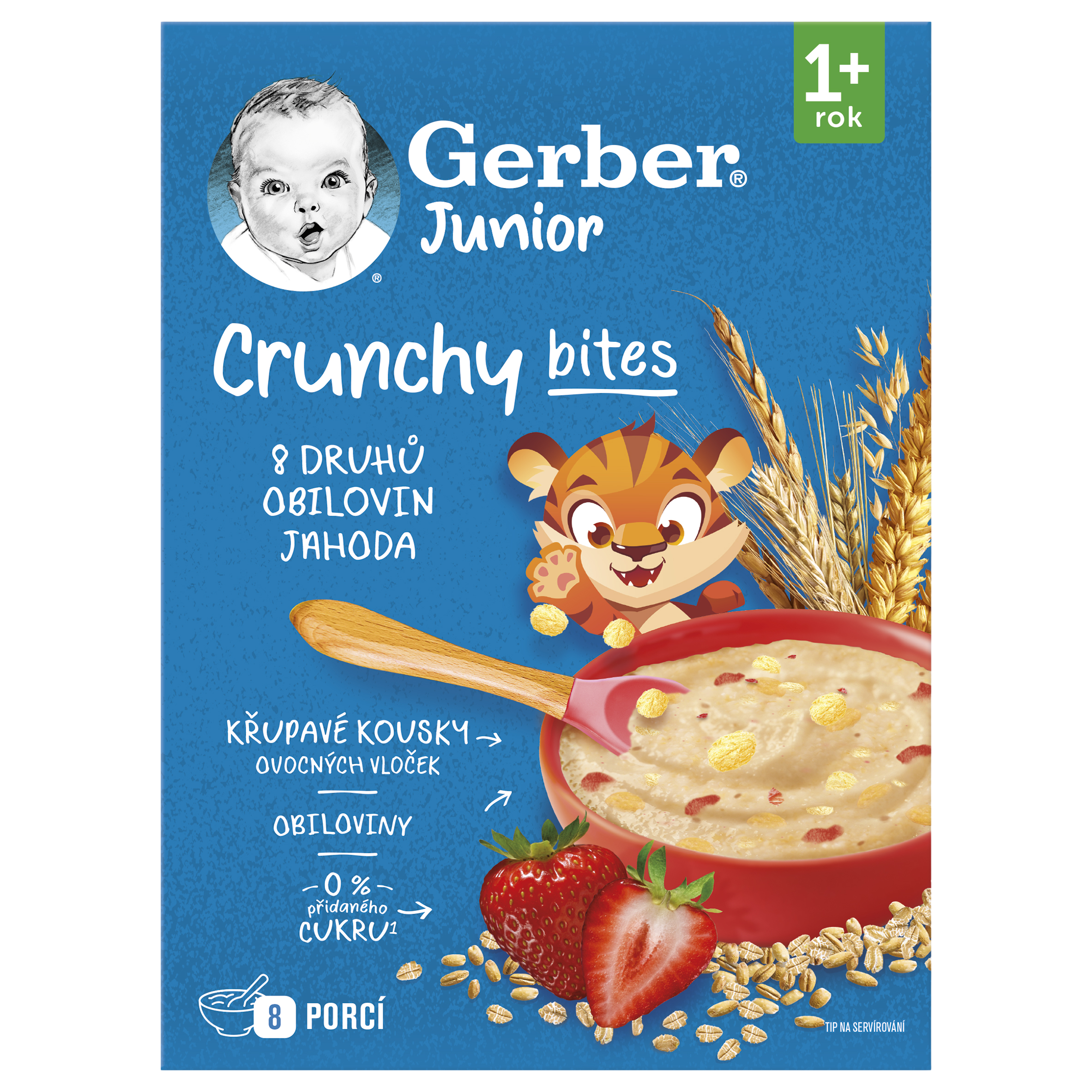 Gerber Junior nemléčná kaše jahodová 200g 1R+ koupíte na Pilulka.cz