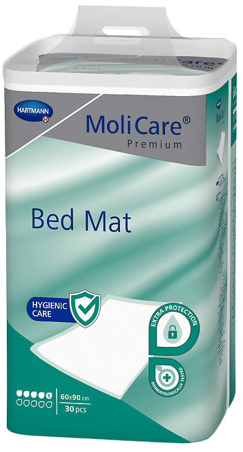 MOLICARE Bed Mat Inkontinenčná podložka 5 kvapiek 60 x 90 cm 30 kusov kúpite na Pilulka.sk