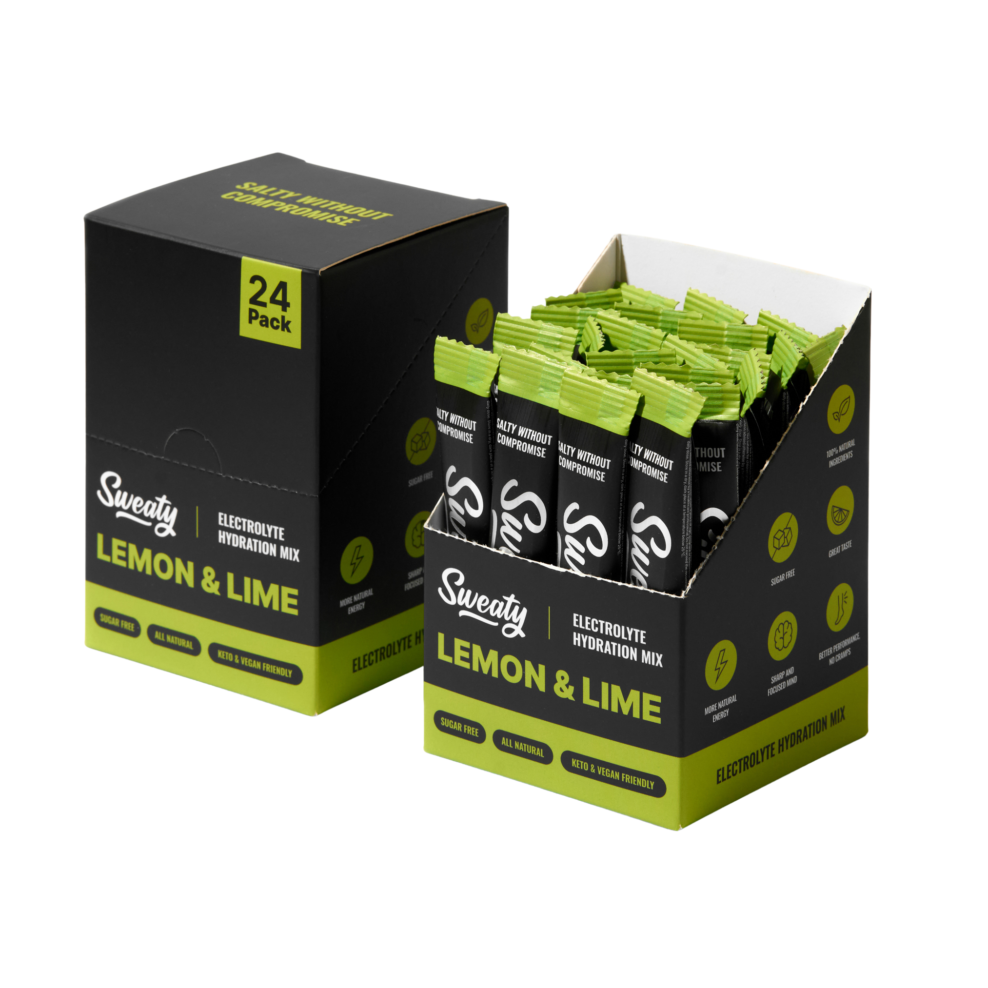 SWEATY Electrolyte Hydration Mix Lemon & Lime 24 x 6 g