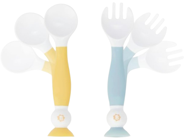 BADABULLE Ohybná lyžička s vidličkou 2 ks