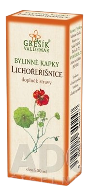 GREŠÍK Bylinné kvapky kapucínka 50 ml kúpite na Pilulka.sk