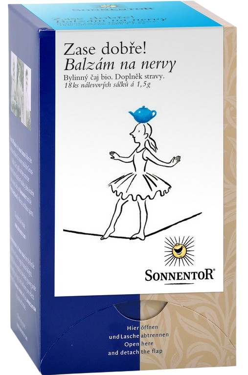 SONNENTOR Bio Balzam na nervy bylinný čaj dvojkomorový 18 x 1.5 g