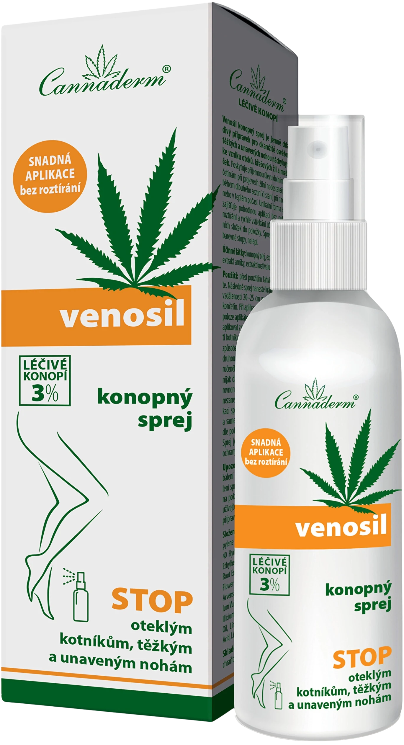 CANNADERM Venosil Konopný sprej 150 ml kúpite na Pilulka.sk